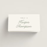 "Court" - Place Cards in Leaf by Kate Ahn - Folded with Free Guest Printing
