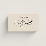 "Modern Romance" - Place Cards in Almond by Eric Clegg - Front