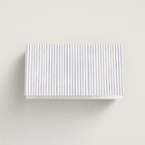 "Embroidered" - Place Cards in Cerulean by Jenna Holcomb - Folded Back of Card