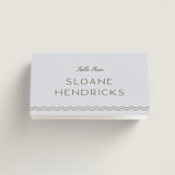 "callum" - Place Cards in Lavender by Ellen Schlegelmilch - Folded with Free Guest Printing