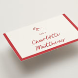 "Love in Bloom" - Place Cards in Brick by Julia Liverton - Detail