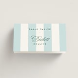 "Island Palm" - Place Cards in Low Tide by Susan Zinader - Folded with Free Guest Printing