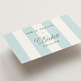 "Island Palm" - Place Cards in Low Tide by Susan Zinader - Detail