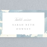 "Reverie" - Place Cards in Periwinkle by Sara Hicks Malone - Detail