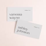 "Align" - Place Cards in Linen by JoAnn Jinks - Front with Free Guest Printing
