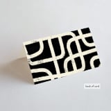 "Crossroads" - Place Cards in Ink by Iveta Angelova - Folded Back of Card