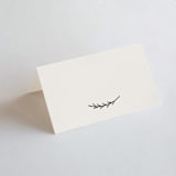 "Connect" - Place Cards in Almond by Brianne Larsen - Blank front