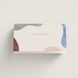 "Deconstruct" - Place Cards in Coastal by Pixel and Hank - Blank front