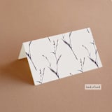 "Sonnet" - Place Cards in Almond by Petra Kern - Folded Back of Card