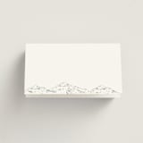 "Mountainview" - Place Cards in Pewter by Sarah Brown - Blank front
