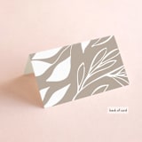 "Mystique" - Place Cards in Linen by Ashley Rosenbaum - Folded Back of Card