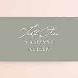 "Mystique" - Place Cards in Linen by Ashley Rosenbaum - Detail