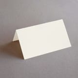 "Elegant Type" - Place Cards in Cream by Louise Kay - Blank front