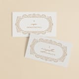 "Timeless" - Place Cards in Terracotta by Jen Owens - Front with Free Guest Printing