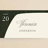 "Warner" - Place Cards in Emerald by Carrie ONeal - Detail