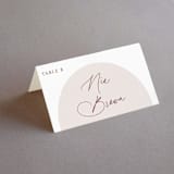 "Around" - Place Cards in Cloud by Kaydi Bishop - Folded with Free Guest Printing