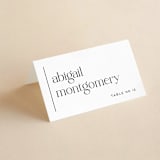 "Split Line" - Place Cards in Black Tie by Amy Payne - Folded with Free Guest Printing