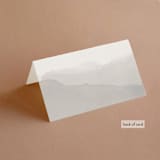 "ridge" - Place Cards in Natural by Kate Ahn - Folded Back of Card