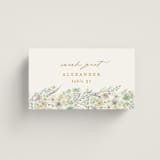 "Floral Arch" - Place Cards in Greenery by Phrosné Barwood - Front with Free Guest Printing