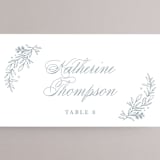 "Modern Crest" - Place Cards in Sea by Kristen Smith - Detail