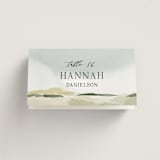"Estate" - Place Cards in Sky by Rebecca Durflinger - Folded with Free Guest Printing