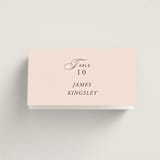 "Story Line" - Place Cards in Petal by Kimberly FitzSimons - Folded with Free Guest Printing