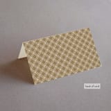 "Everlasting Love" - Place Cards in Linen by Brandy Folse - Folded Back of Card