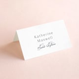 "Regal" - Place Cards in Marine by Lauren Chism - Folded with Free Guest Printing