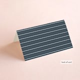 "Regal" - Place Cards in Marine by Lauren Chism - Folded Back of Card