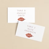 "Watercolor Fallen Leaves" - Place Cards in Copper by Katharine Watson - Front with Free Guest Printing