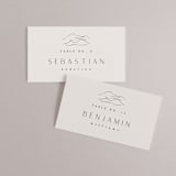 "Mountains" - Place Cards in Ivory by Angela Thompson - Front with Free Guest Printing