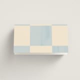 "Checker Wash" - Place Cards in Ivory by Baumbirdy - Blank front