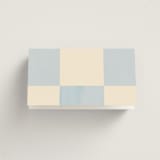 "Checker Wash" - Place Cards in Ivory by Baumbirdy - Folded Back of Card