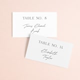 "Painted Trails" - Place Cards in Navy by Alethea and Ruth - Front with Free Guest Printing