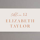 "Center Crest" - Place Cards in Sweet Potato by Alethea and Ruth - Detail