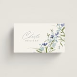 "Fleur" - Place Cards in Aquamarine by Everett Paper Goods - Front