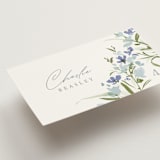"Fleur" - Place Cards in Aquamarine by Everett Paper Goods - Detail