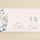 "Wildflower Wreath" - Place Cards in Sky by Grace Kreinbrink - Detail