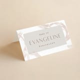 "Modern Rings" - Place Cards in Blush by Hooray Creative - Folded with Free Guest Printing