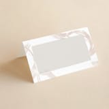 "Modern Rings" - Place Cards in Blush by Hooray Creative - Blank Front