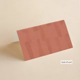 "Echo" - Place Cards in Rust by Jennifer Wick - Folded Back of Card