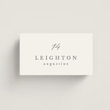 "Scripted Names" - Place Cards in Pearl by Hooray Creative - Front