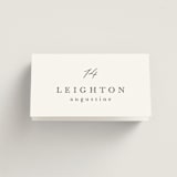 "Scripted Names" - Place Cards in Pearl by Hooray Creative - Folded with Free Guest Printing