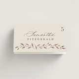 "Delicate monogram" - Place Cards in Ecru by Hooray Creative - Folded with Free Guest Printing