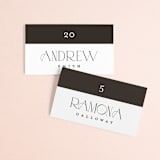 "Arcadia" - Place Cards in Noir by Olivia Raufman - Front with Free Guest Printing
