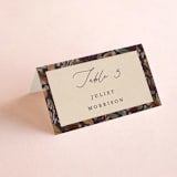 "Autumn Stroll" - Place Cards in Moody by Erin German - Folded with Free Guest Printing