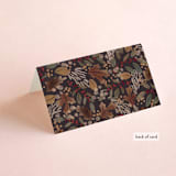 "Autumn Stroll" - Place Cards in Moody by Erin German - Folded Back of Card