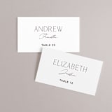 "Layers" - Place Cards in Truffle by Yaling Hou Suzuki - Front with Free Guest Printing