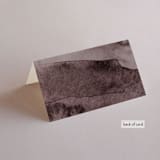 "Layers" - Place Cards in Truffle by Yaling Hou Suzuki - Folded Back of Card