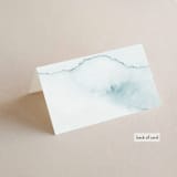 "Ocean Vibes" - Place Cards in Sky by Marina Onoprienko - Folded Back of Card